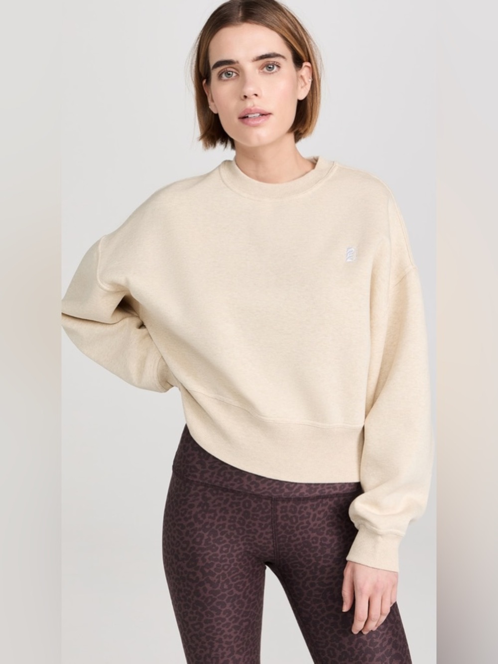 P.E. Nation ‘Recalibrate’ Sweatshirt in Almond, size Medium